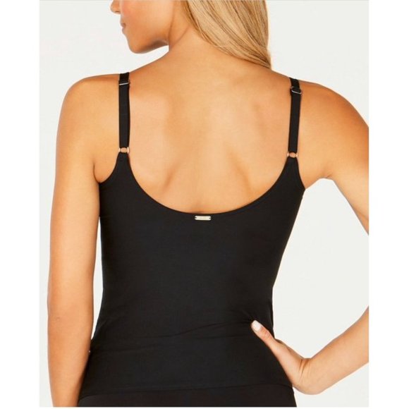 Calvin Klein Twist Tummy-Control Tankini Top - Picture 2 of 4